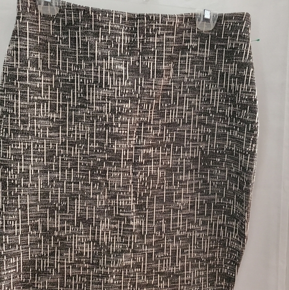 M&S Collection A Line Stripes Gray Pencil skirt Size 10 - Picture 2 of 11